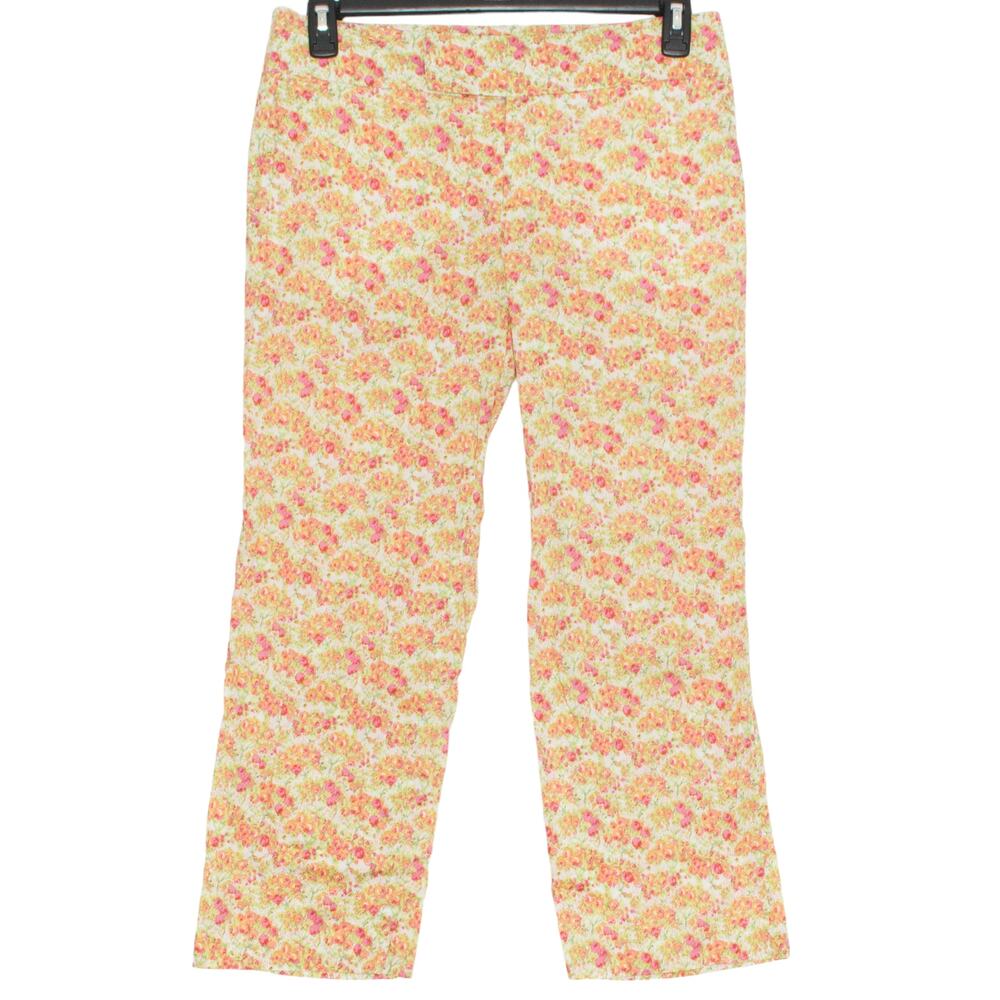 Chaiken Floral Crop Pants 10 Cottagecore Y2K Prairie Spring Retro Garden Party